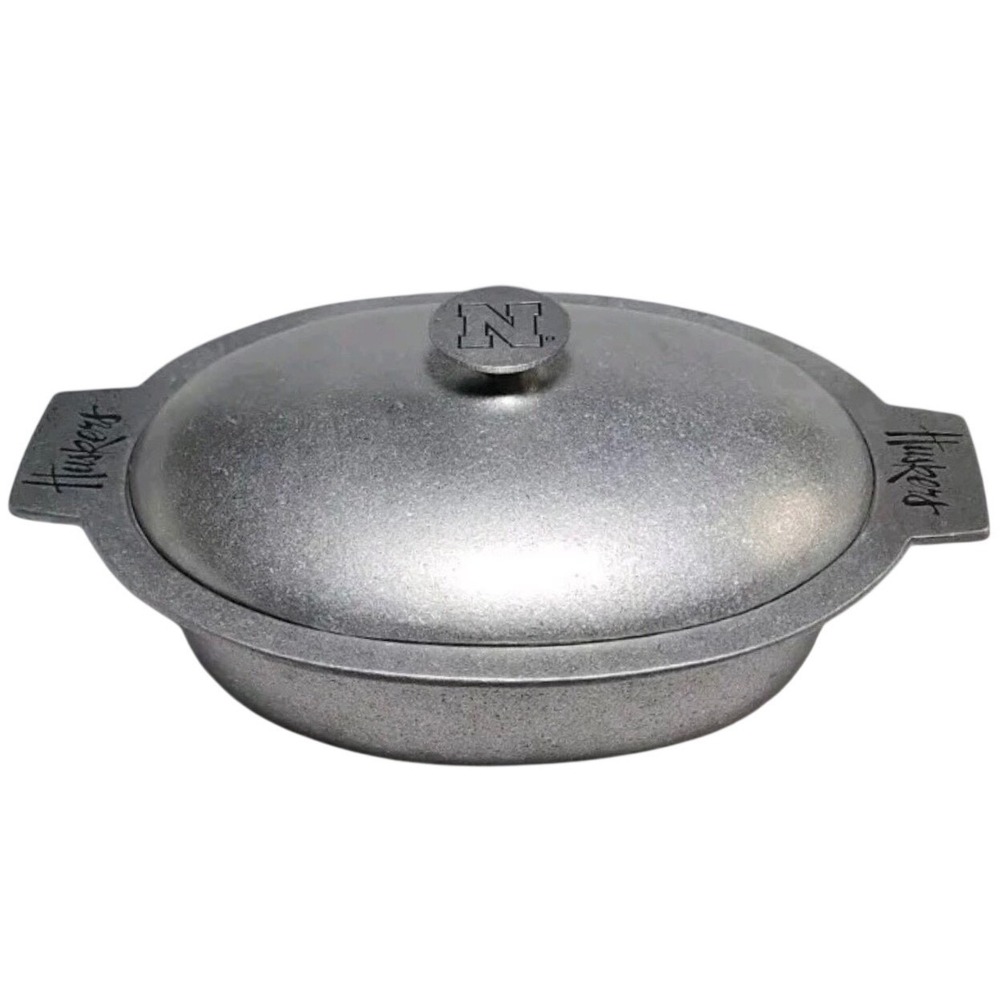 NEW Wilton Armetale Nebraska Huskers Grillware Chili Pot Game Day Tailgate
